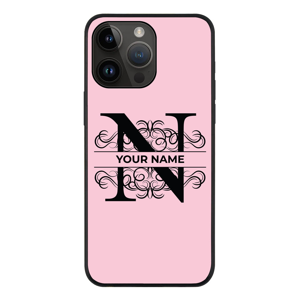 Apple iPhone 14 Pro Max / Tough Pro Split Floral Initial Phone Case - Stylizedd.com