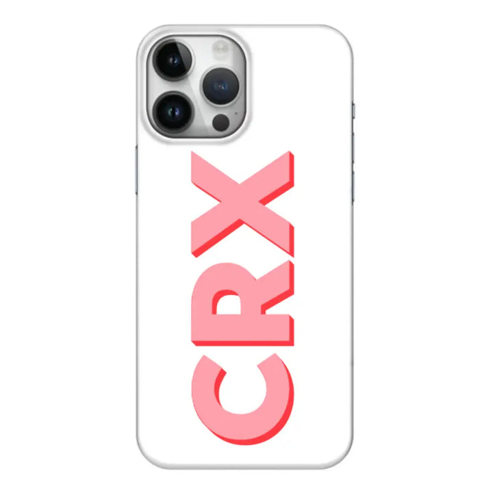 Apple iPhone 14 Pro Max / Snap Classic Personalized Monogram Initial 3D Shadow Text Phone Case - Stylizedd.com