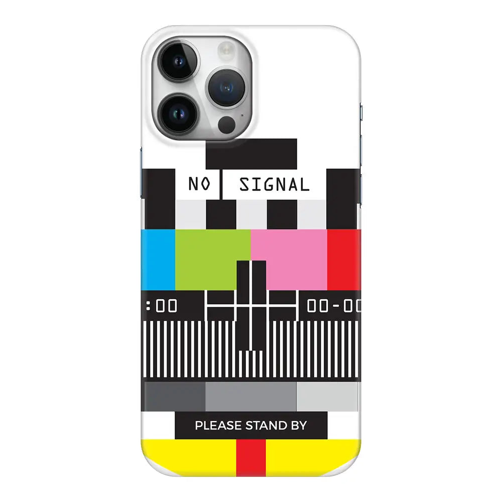 Apple iPhone 14 Pro Max / Snap Classic Personalized Text Retro No Signal TV Channel, Phone Case - Stylizedd.com