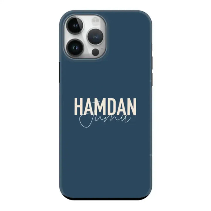 Personalized Name Horizontal Phone Case - Apple iPhone 15 Pro Max / Tough - Stylizedd