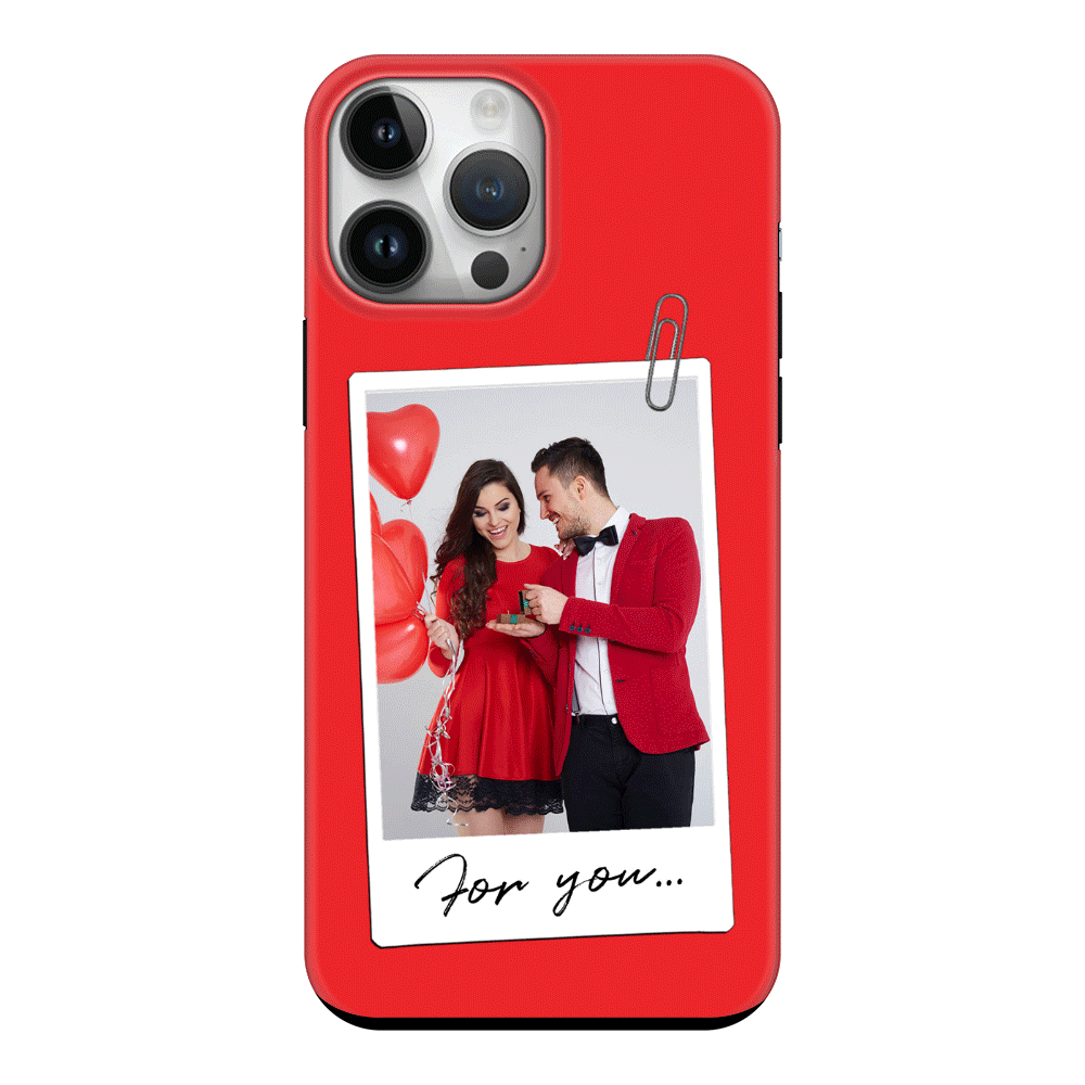 Apple iPhone 14 Pro Max / Snap Classic Personalized Polaroid Photo Valentine, Phone Case - Stylizedd.com