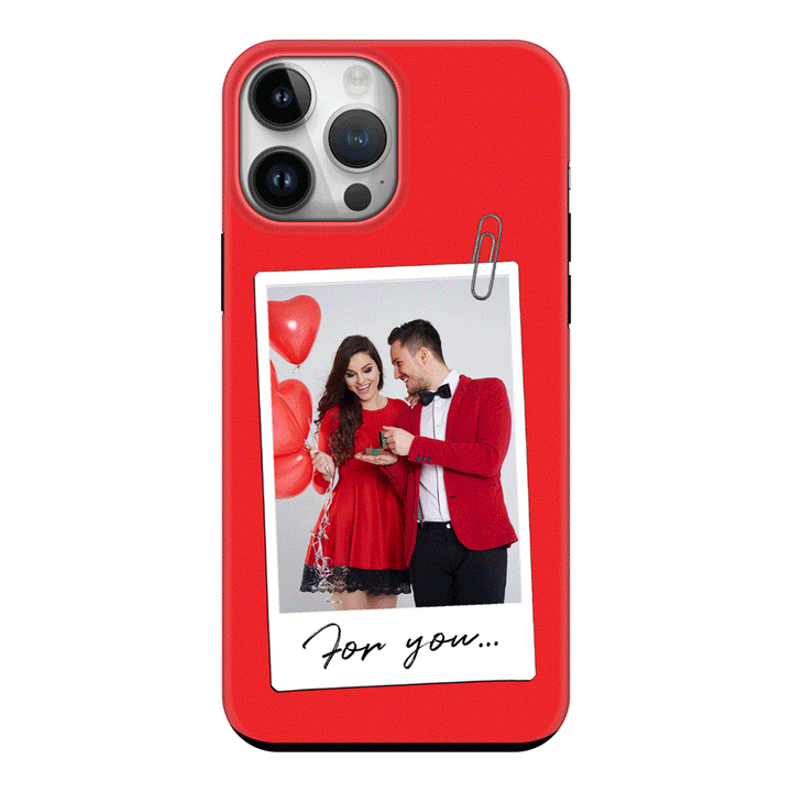 Apple iPhone 14 Pro Max / Snap Classic Personalized Polaroid Photo Valentine, Phone Case - Stylizedd.com
