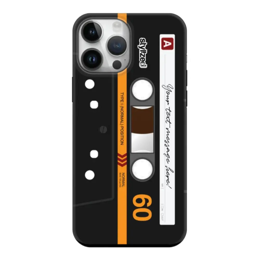 Apple iPhone 14 Pro Max / Tough Pro Phone Case Custom Retro Cassette Tape Phone Case - Stylizedd.com