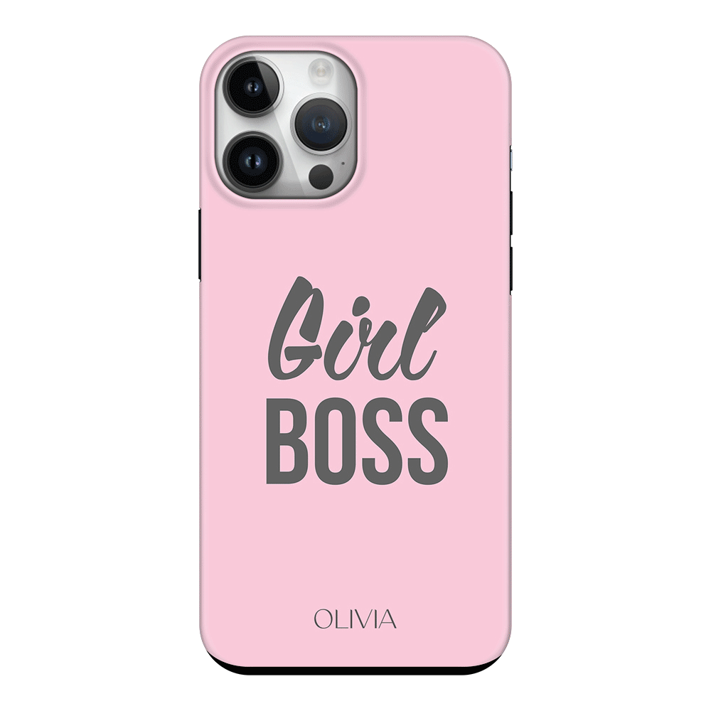 Apple iPhone 14 Pro Max / Tough Pro Personalized Name Girl Boss, Phone Case - Stylizedd.com