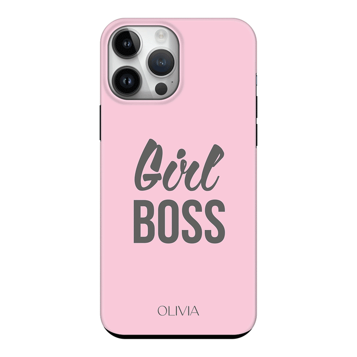 Apple iPhone 14 Pro Max / Tough Pro Personalized Name Girl Boss, Phone Case - Stylizedd.com