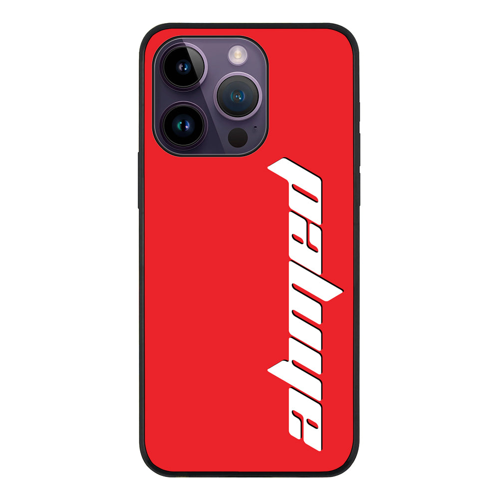 Apple iPhone 14 Pro / Tough Pro Custom Text, Vertical Name Phone Case - Stylizedd.com
