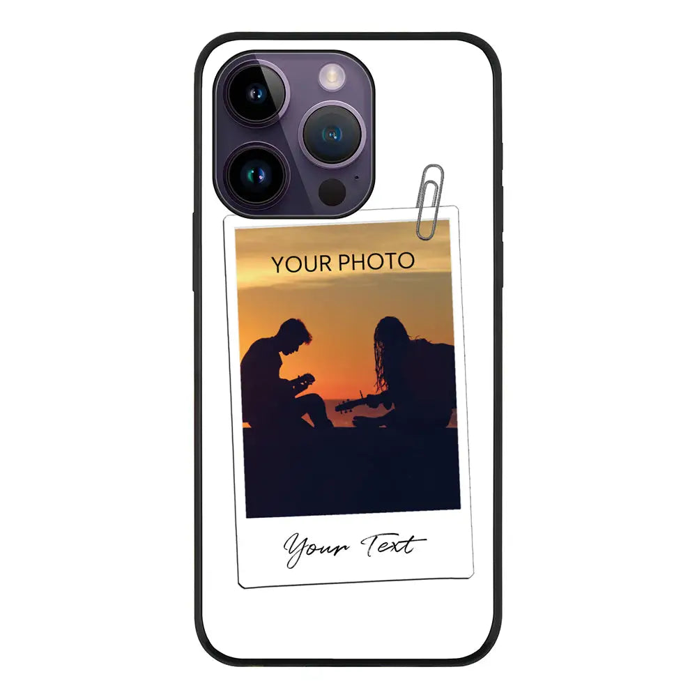 Apple iPhone 14 Pro / Rugged Black Polaroid Photo Phone Case - Stylizedd.com