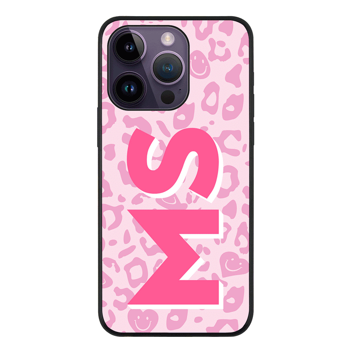 Apple iPhone 14 Pro / Tough Pro Custom Monogram Initial 3D Shadow Text Seamless Pattern, Phone Case - Stylizedd.com