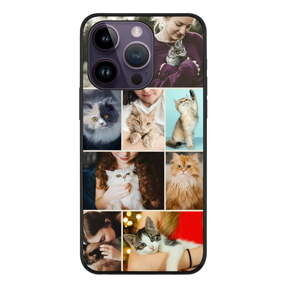 Apple iPhone 14 Pro / Tough Pro Personalised Photo Collage Grid Pet Cat, Phone Case - Stylizedd.com