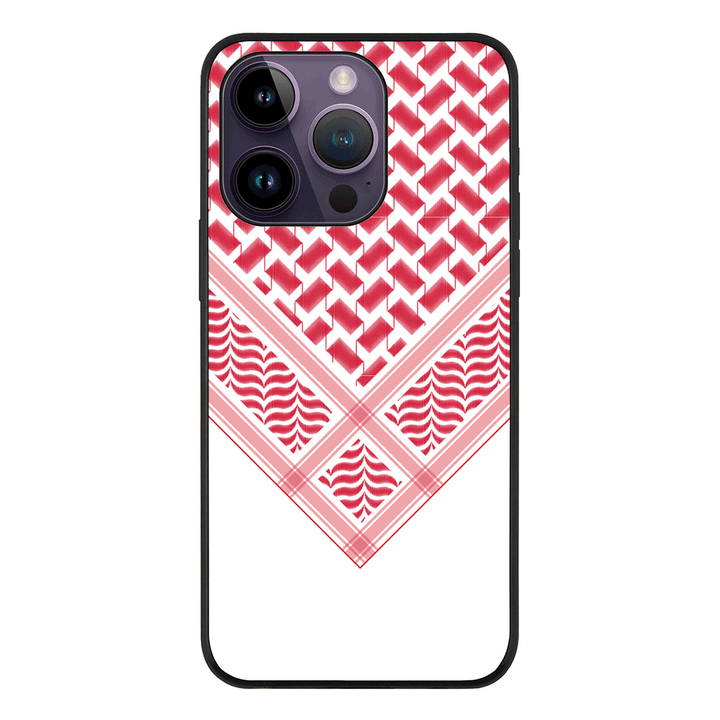 Apple iPhone 14 Pro / Rugged Black Custom Arab Shemagh, Phone Case - Stylizedd.com