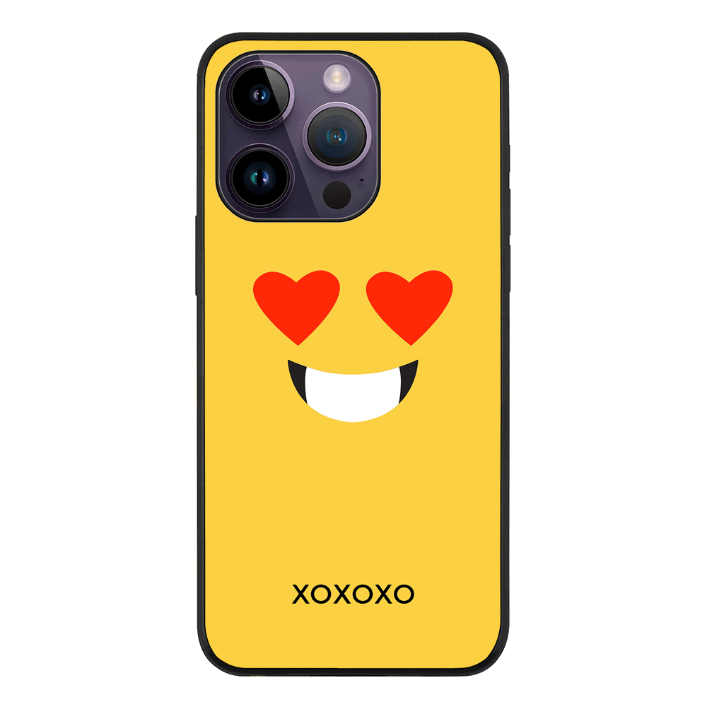 Apple iPhone 14 Pro / Tough Pro Custom Text Emojis Emoticons Face, Phone Case - Stylizedd.com