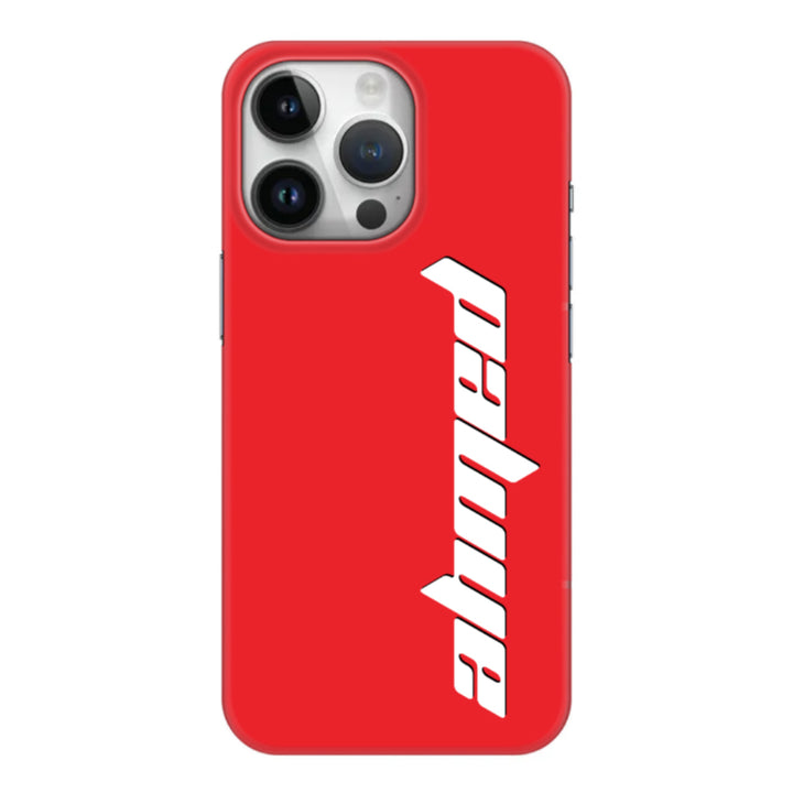 Apple iPhone 14 Pro / Clear Classic Custom Text, Vertical Name Phone Case - Stylizedd.com