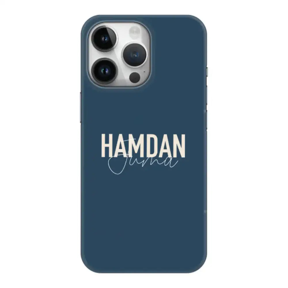 Personalized Name Horizontal Phone Case - Apple iPhone 15 Pro / Snap Classic - Stylizedd