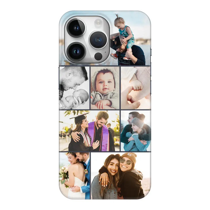 Apple iPhone 14 Pro / Snap Classic Personalised Photo Collage Grid Phone Case - Stylizedd.com