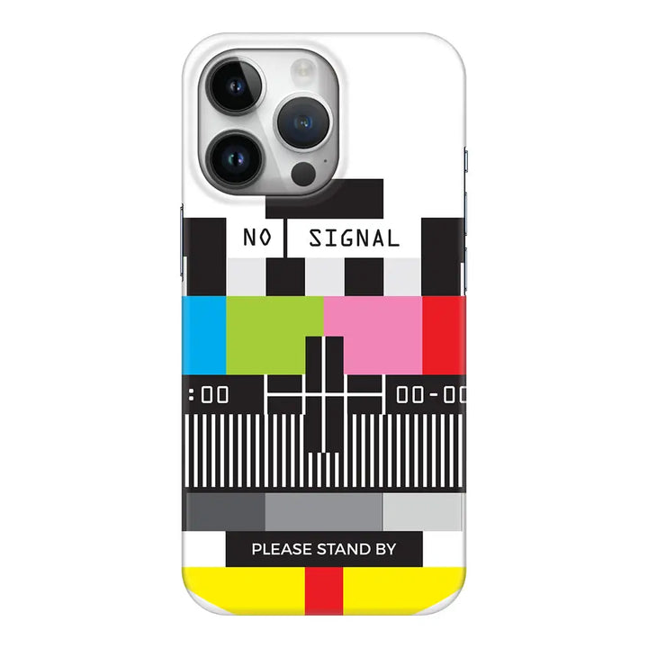 Apple iPhone 14 Pro / Snap Classic Personalized Text Retro No Signal TV Channel, Phone Case - Stylizedd.com