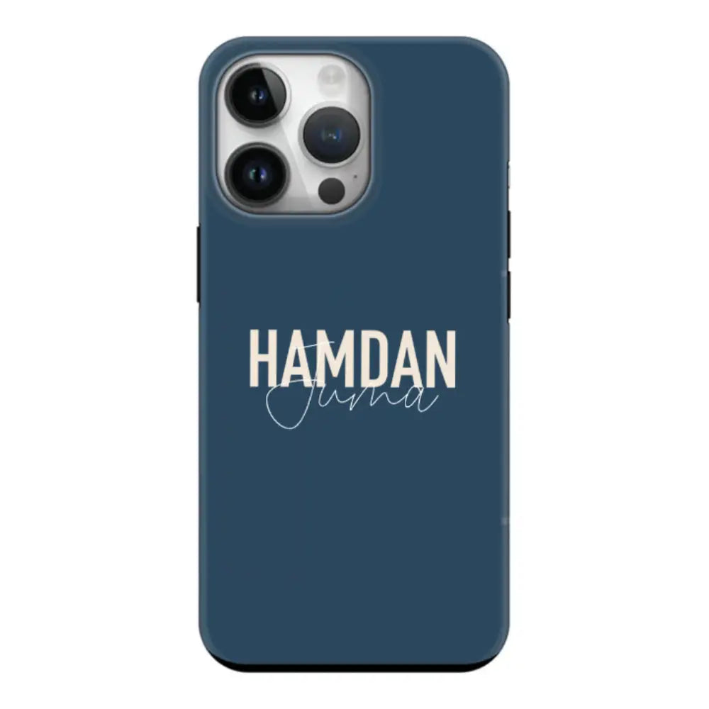 Apple iPhone 15 Pro / Clear Classic Personalized Name Horizontal, Phone Case - Stylizedd.com