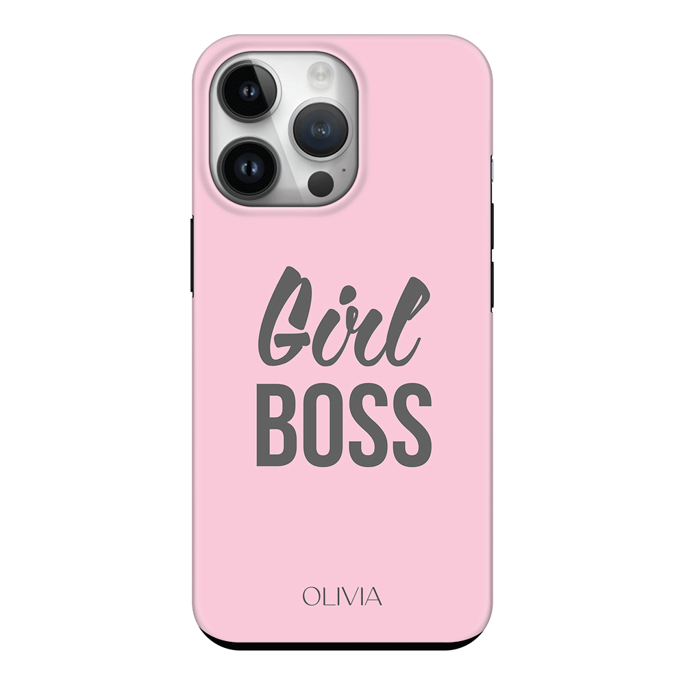 Apple iPhone 14 Pro / Tough Pro Personalized Name Girl Boss, Phone Case - Stylizedd.com