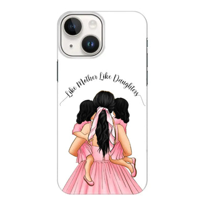 Apple iPhone 14 / Snap Classic Phone Case Mother 2 daughters Custom Clipart, Text Phone Case - Stylizedd.com