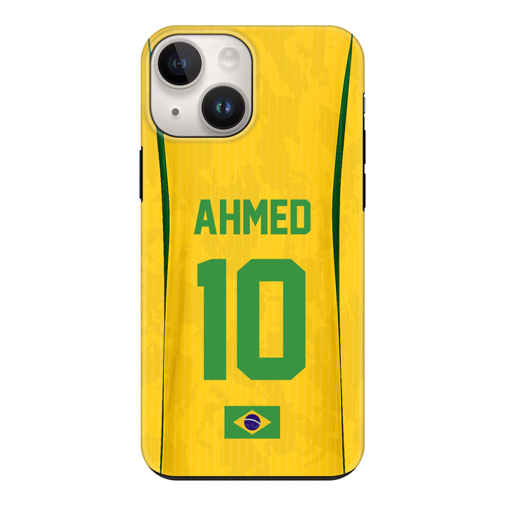 Apple iPhone 14 / Tough Pro Personalized Football Jersey Phone Case Custom Name & Number - Stylizedd.com