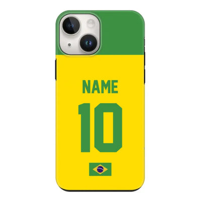 Apple iPhone 14 / Tough Pro Phone Case Personalized Football Jersey Phone Case Custom Name & Number - Stylizedd.com