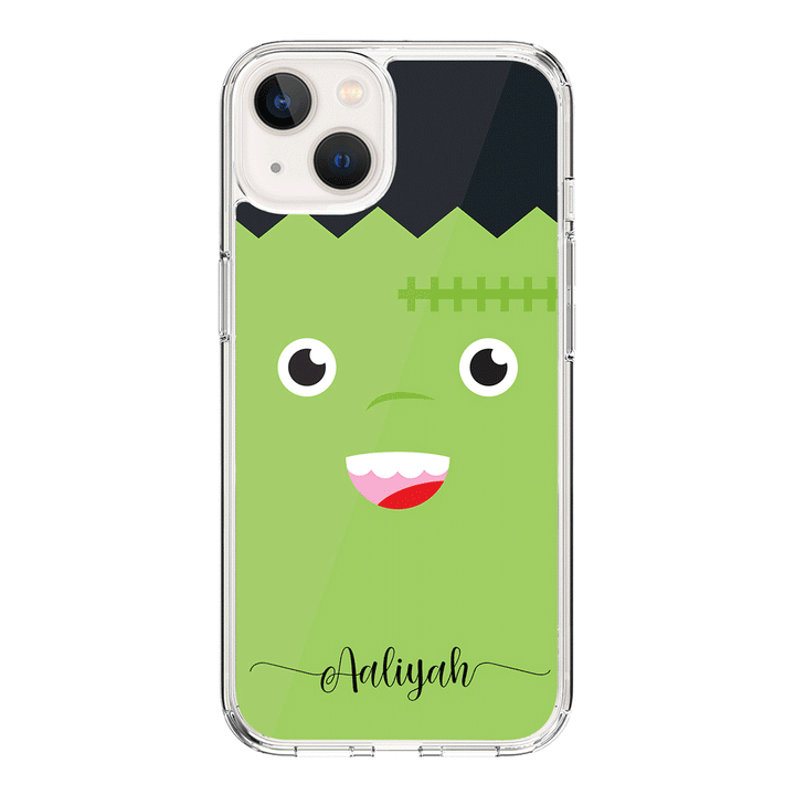 Apple iPhone 15 / Clear Classic Personalized Text Cute Monsters, Phone Case - Stylizedd.com