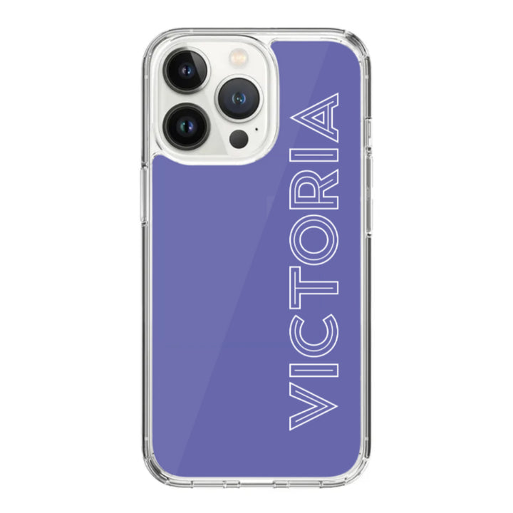 Apple iPhone 15 Pro / Clear Classic Personalized Name, Custom Phone Case - Stylizedd.com