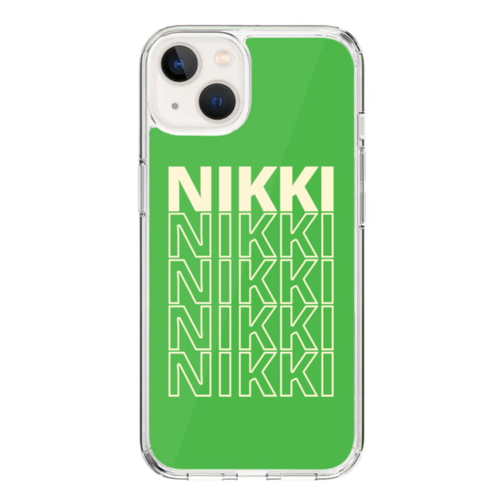 Apple iPhone 15 Plus / Rugged Black Repeated Monogram Phone Case - Stylizedd.com