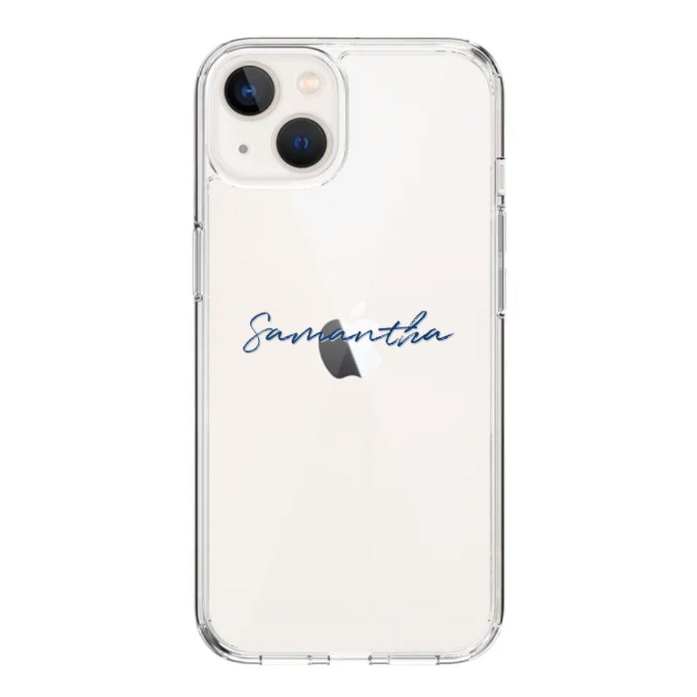 Apple iPhone 15 Plus / Rugged Black Custom Text, My Name Phone Case - Stylizedd.com