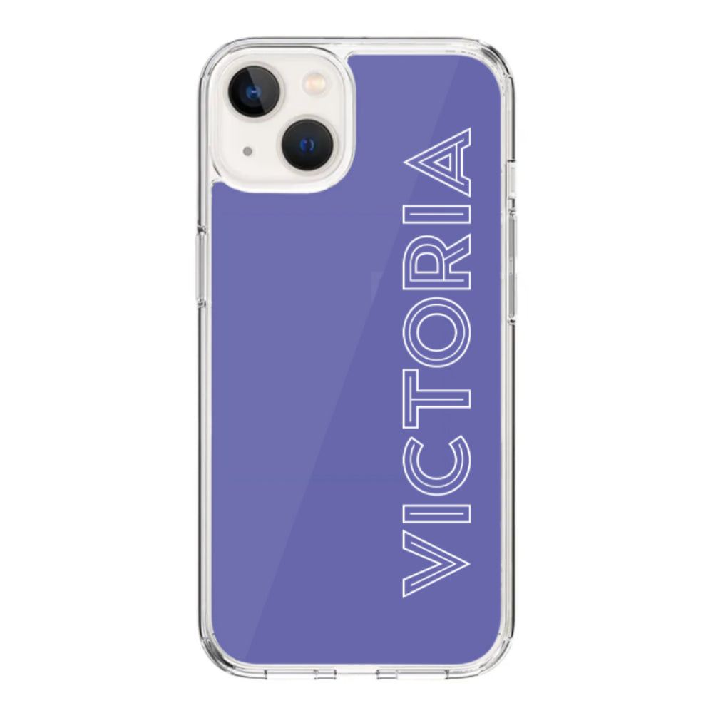 Apple iPhone 15 Plus / Clear Classic Personalized Name, Custom Phone Case - Stylizedd.com