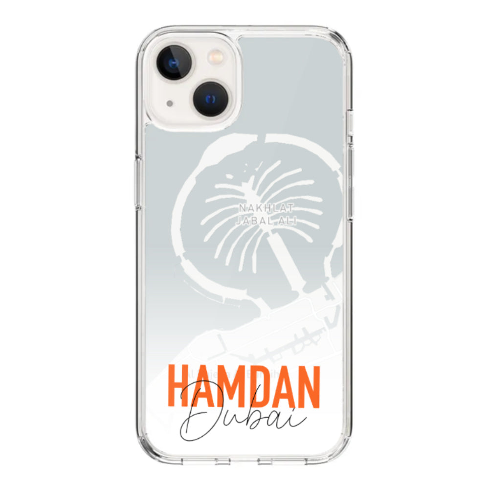 Apple iPhone 15 Plus / Rugged Black Personalized Location Map & Name, Phone Case - Stylizedd.com