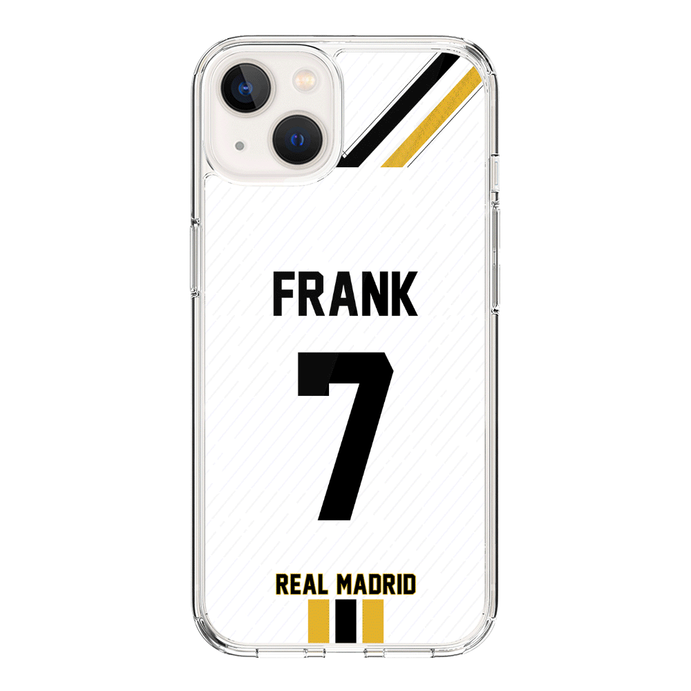 Apple iPhone 15 Plus / Rugged Black Personalized Football Clubs Jersey Phone Case Custom Name & Number - Stylizedd.com