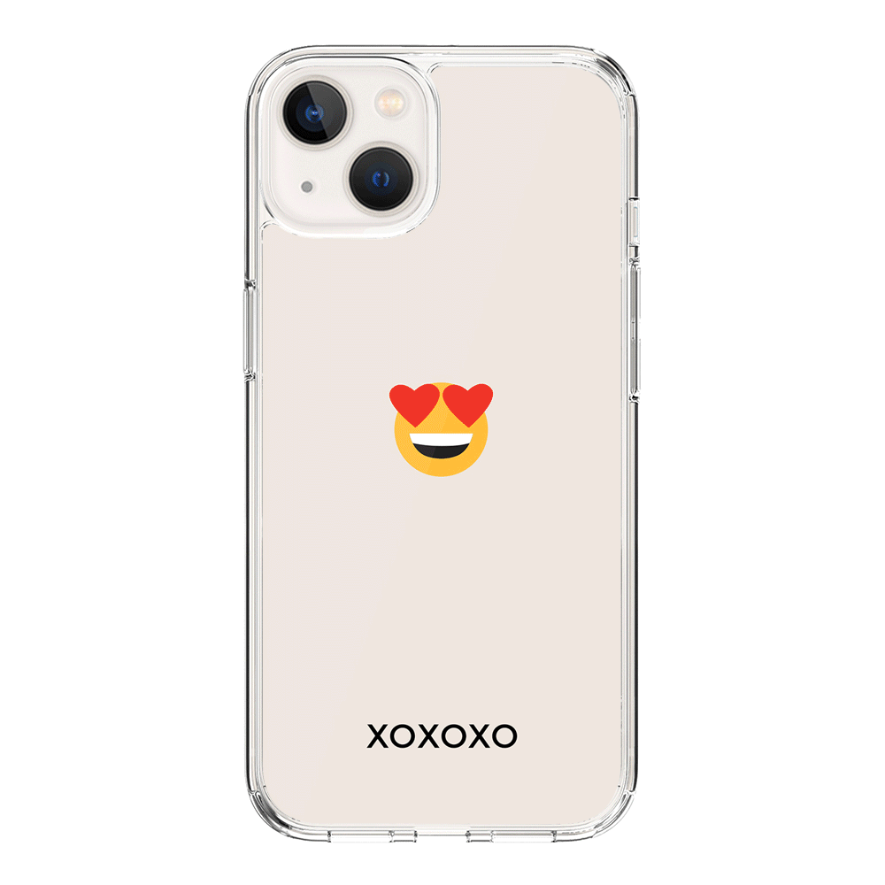 Apple iPhone 15 Plus / Rugged Black Custom Text Emojis Emoticons, Phone Case - Stylizedd.com