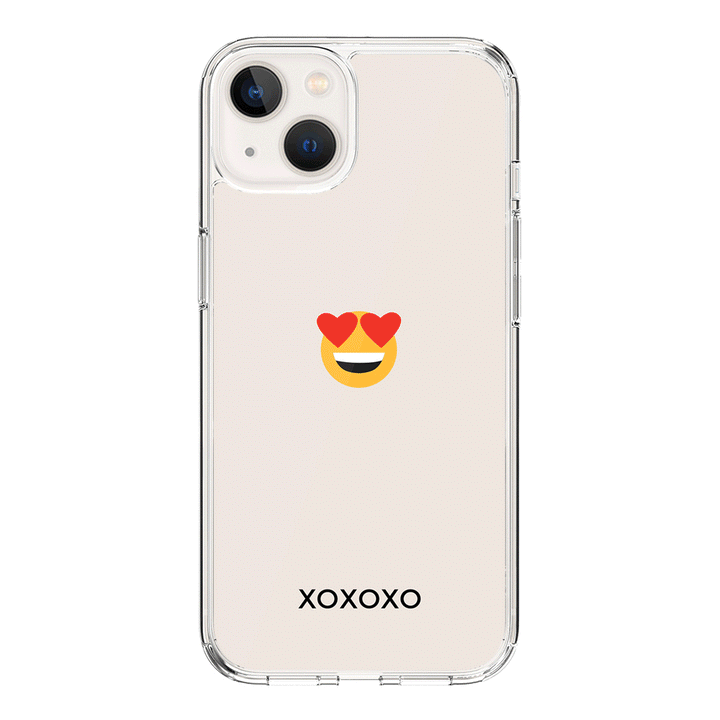 Apple iPhone 15 Plus / Rugged Black Custom Text Emojis Emoticons, Phone Case - Stylizedd.com
