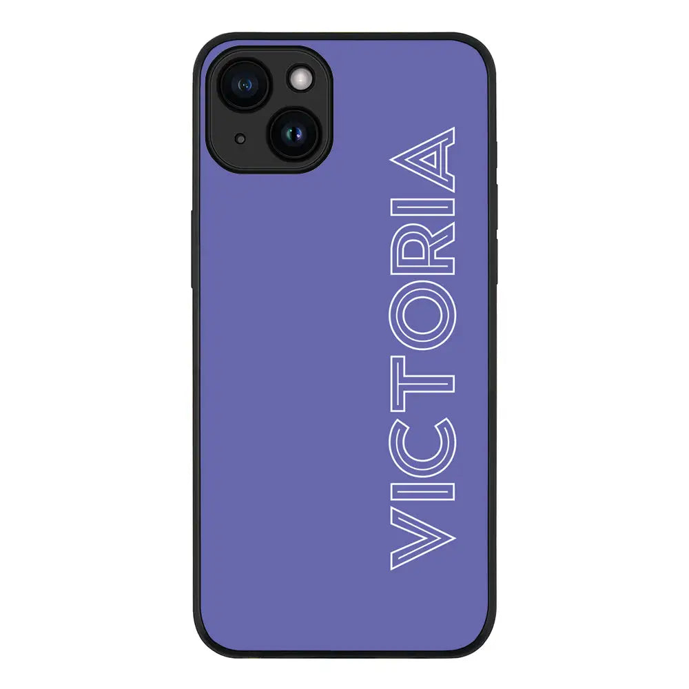 Apple iPhone 15 Plus / Rugged Black Personalized Name, Custom Phone Case - Stylizedd.com