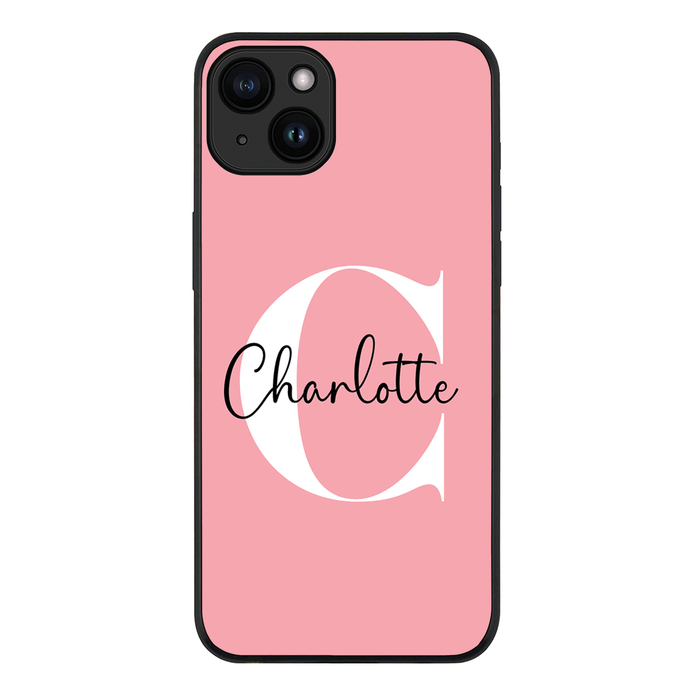 Apple iPhone 15 Plus / Tough Pro Custom Monogram Large Initial Name & Letter, Phone Case - Stylizedd.com