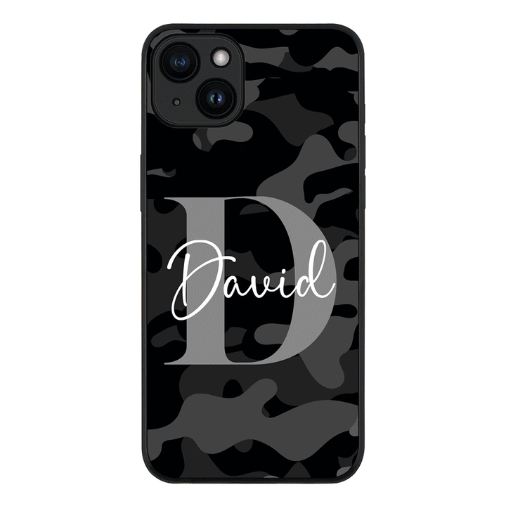 Apple iPhone 15 Plus / Tough Pro Personalized Name Camouflage Military Camo, Phone case - Stylizedd.com