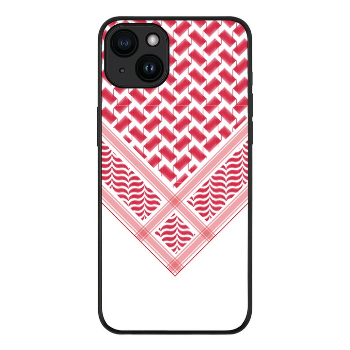 Apple iPhone 15 Plus / Rugged Black Custom Arab Shemagh, Phone Case - Stylizedd.com