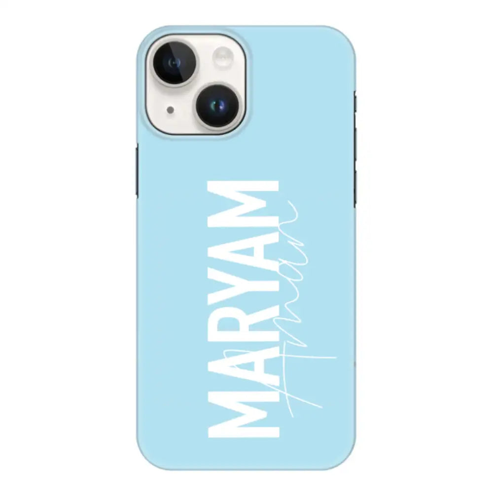 Apple iPhone 15 Plus / Snap Classic Personalized Name Vertical, Phone Case - Stylizedd.com