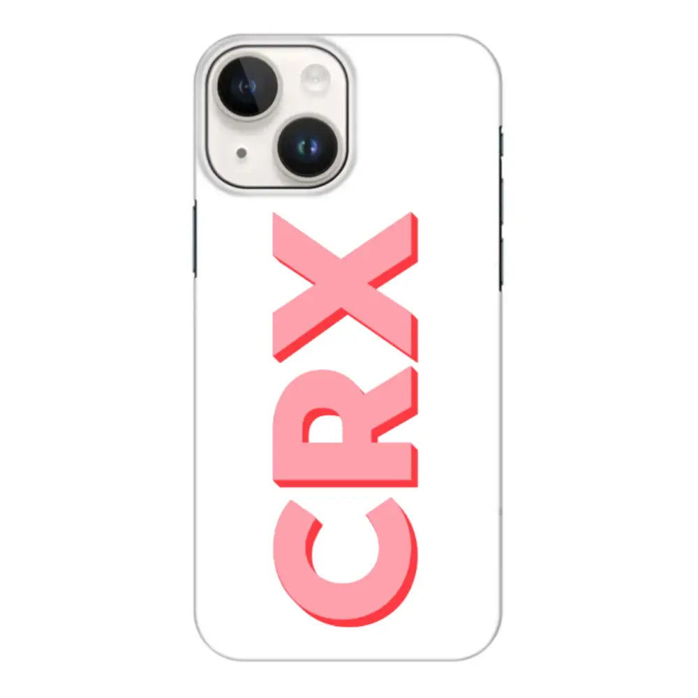 Apple iPhone 15 Plus / Clear Classic Personalized Monogram Initial 3D Shadow Text Phone Case - Stylizedd.com