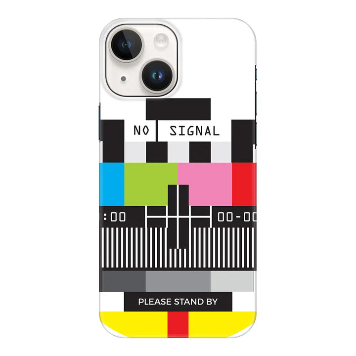 Apple iPhone 15 Plus / Snap Classic Personalized Text Retro No Signal TV Channel, Phone Case - Stylizedd.com