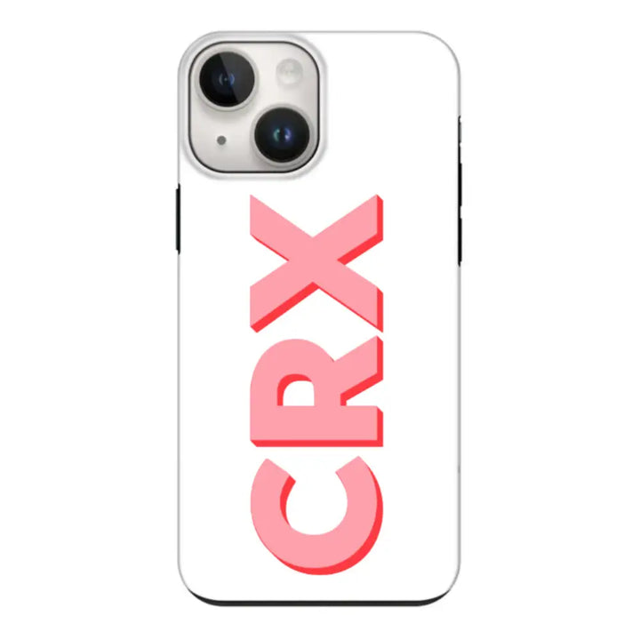 Apple iPhone 15 Plus / Snap Classic Personalized Monogram Initial 3D Shadow Text Phone Case - Stylizedd.com