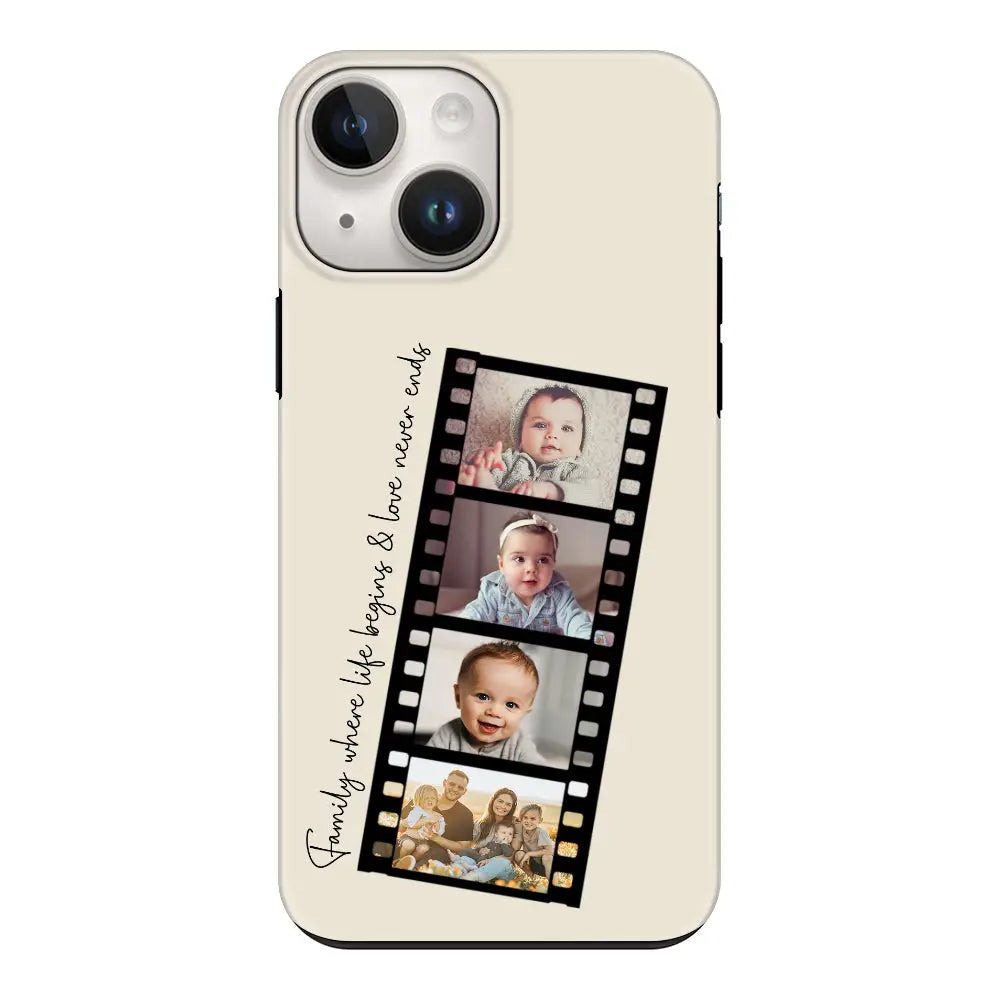 Apple iPhone 15 Plus / Tough Pro Custom Film Strips Personalised Movie Strip, Phone Case - Stylizedd.com