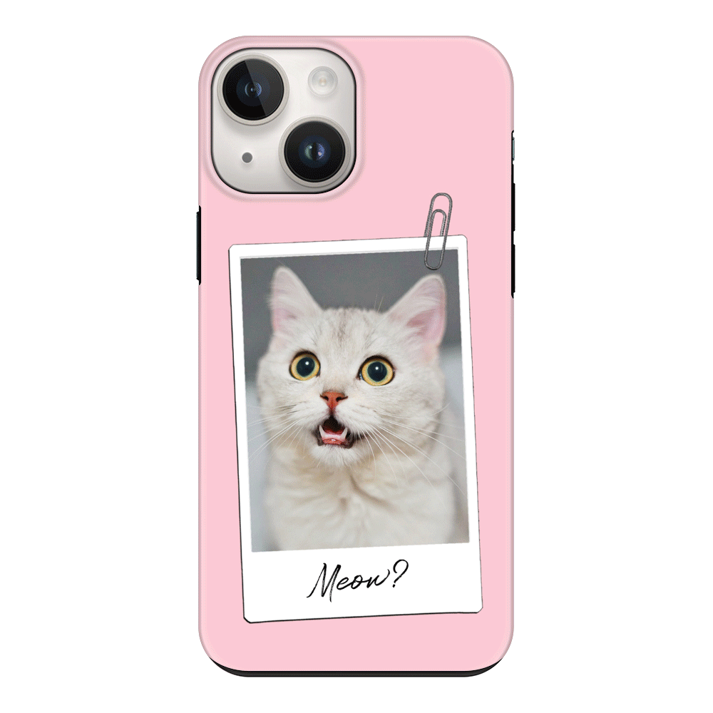 Apple iPhone 15 Plus / Snap Classic Polaroid Photo Pet Cat, Phone Case - Stylizedd.com