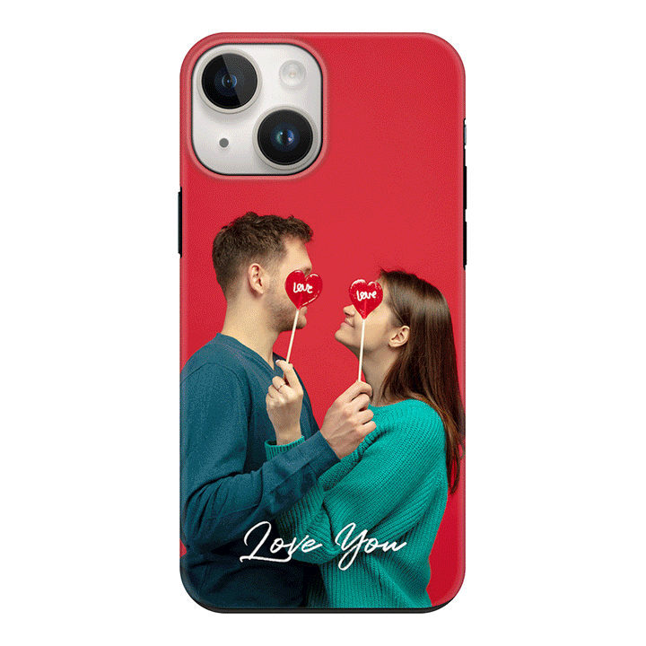 Apple iPhone 15 Plus / Tough Pro Custom Photo Valentine, Phone Case - Stylizedd.com