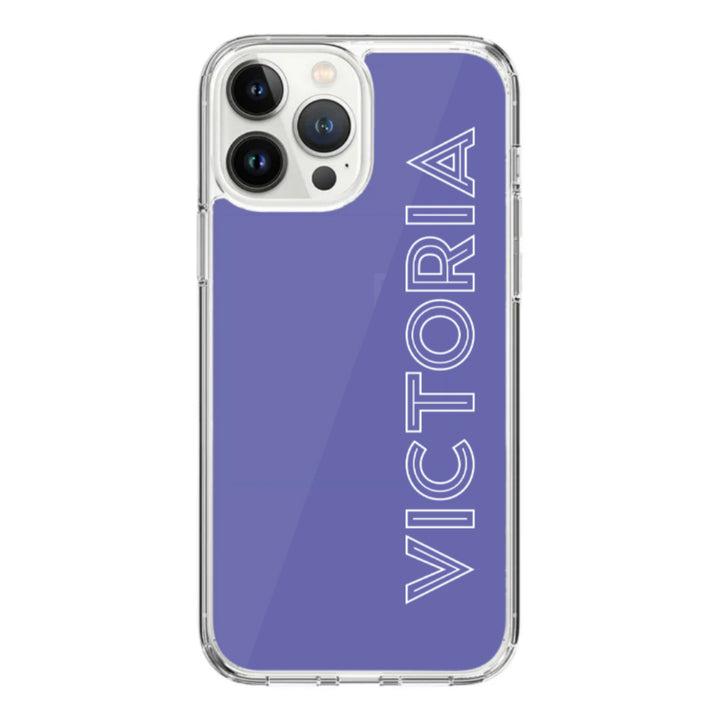Apple iPhone 15 Pro Max / Clear Classic Personalized Name, Custom Phone Case - Stylizedd.com