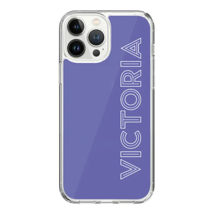 Apple iPhone 15 Pro Max / Clear Classic Personalized Name, Custom Phone Case - Stylizedd.com