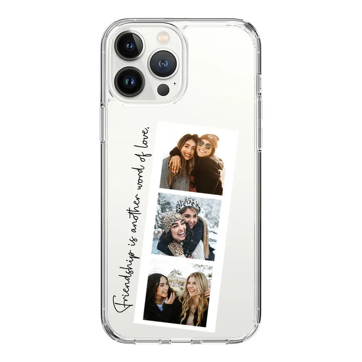Apple iPhone 15 Pro Max / Clear Classic Custom Photo Strip Polaroid Style, Phone Case - Stylizedd.com