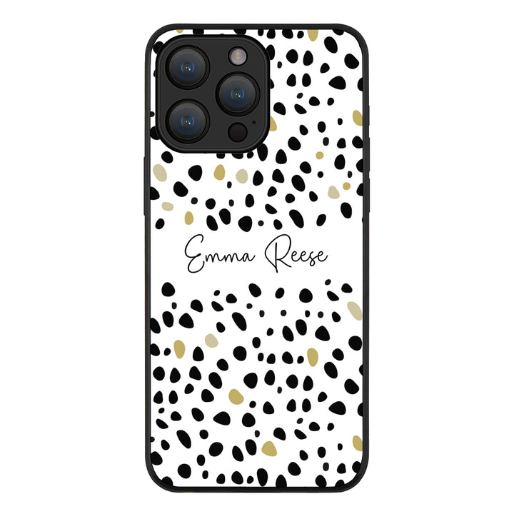 Apple iPhone 15 Pro Max / Tough Pro Pebble Multi Color Custom Text, My Name Phone Case - Stylizedd.com