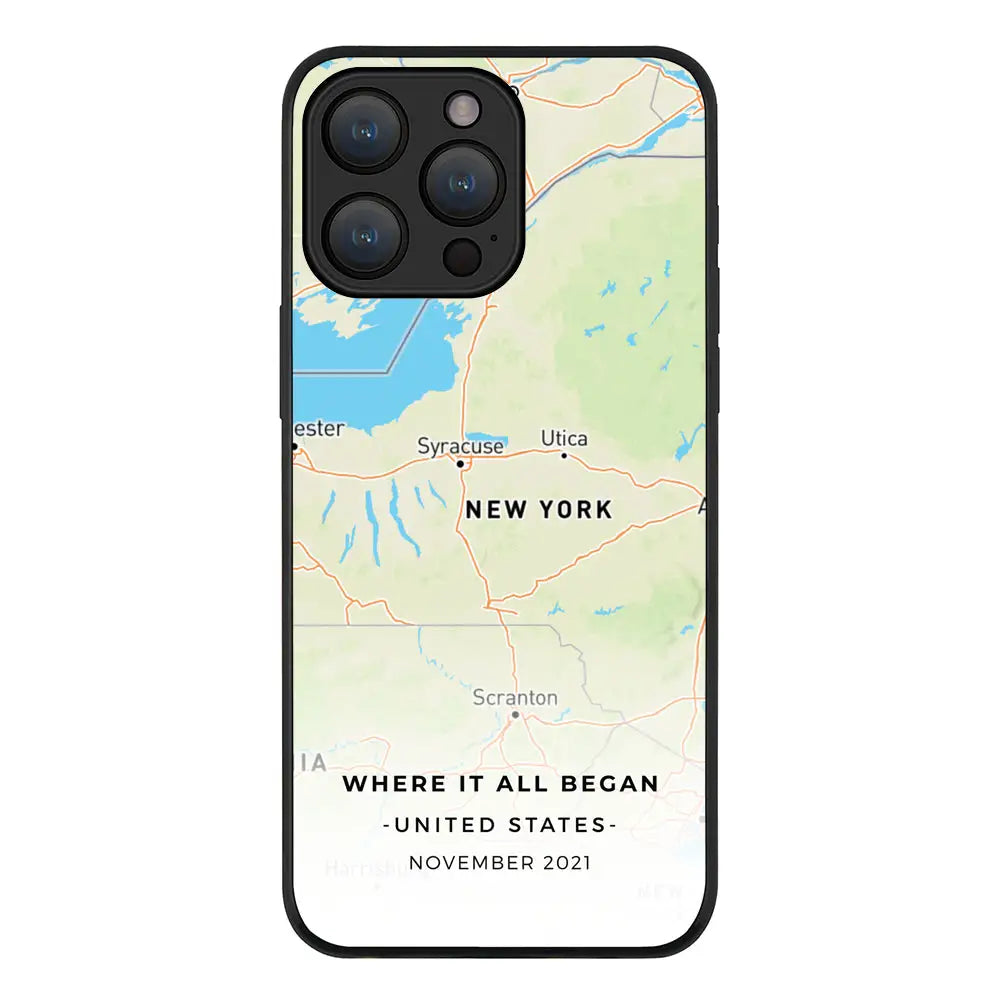 Apple iPhone 15 Pro Max / Tough Pro Personalized map, Phone Case - Stylizedd.com