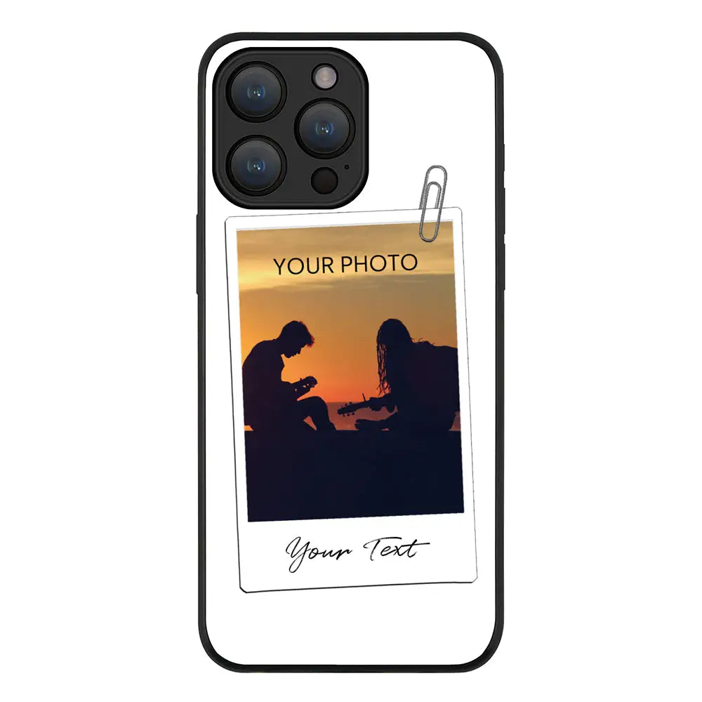 Apple iPhone 15 Pro Max / Rugged Black Polaroid Photo Phone Case - Stylizedd.com